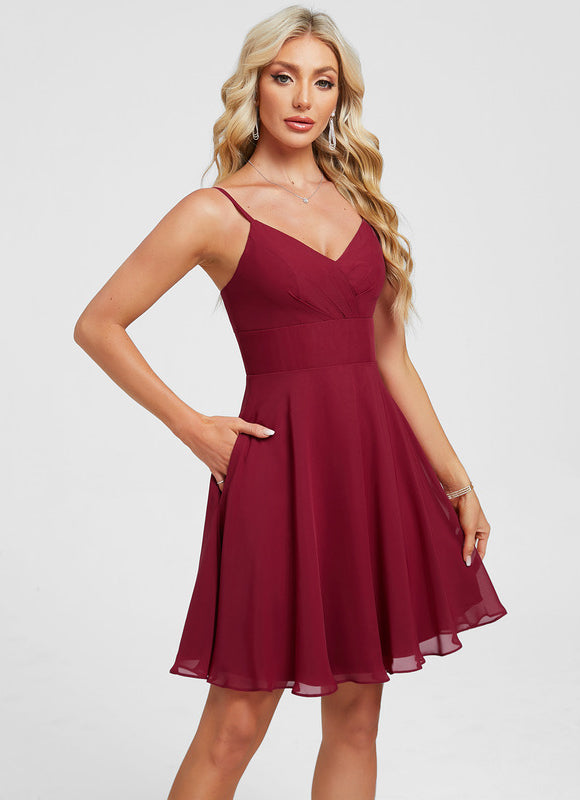 Robe Trapèze Vague Marine - gallery 4