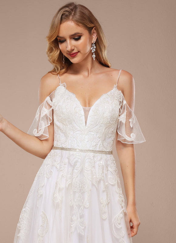 Robe Trapèze Éclat De Dentelle - gallery 2