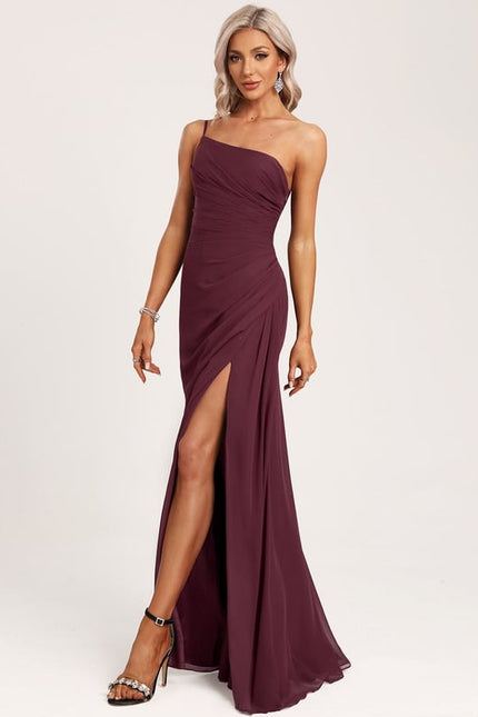 Robe Trapèze Asymétrique Beige - gallery 4