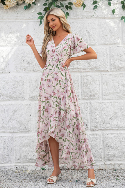 Robe Trapèze Florale Évoquée - gallery 2