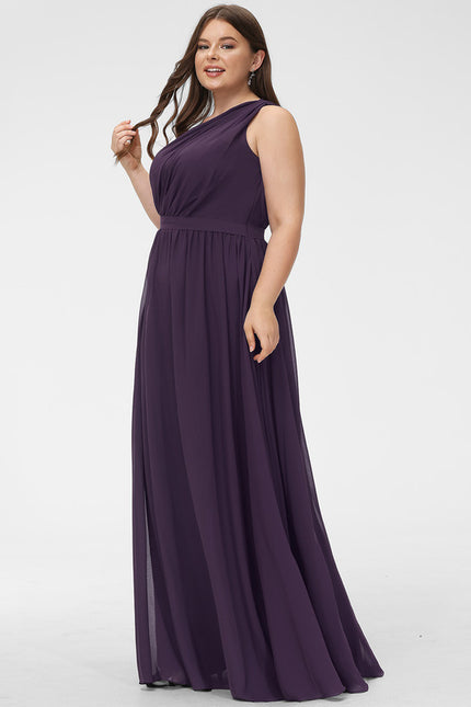 Robe Trapèze Asymétrique Beige - gallery 6