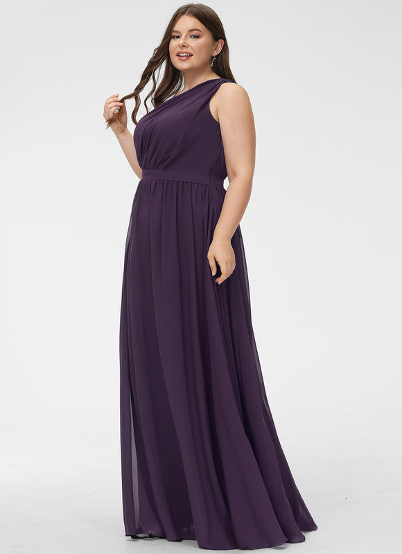 Robe Trapèze Asymétrique Beige - gallery 6