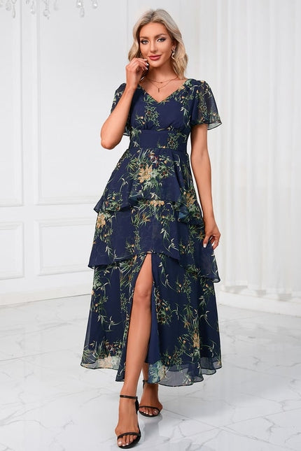 Robe Trapèze Fleur Rose Éthérée - gallery 9