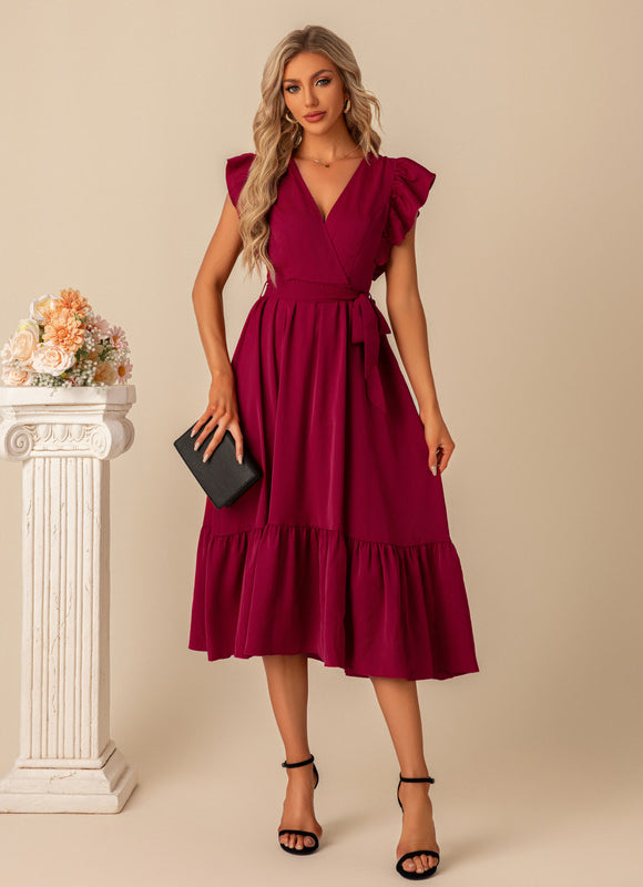 Robe Trapeze Volant - gallery 4