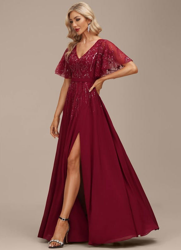 Robe Trapèze Marine Éclatante - gallery 2