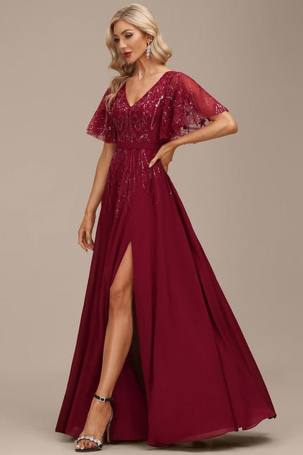 Robe Trapèze Marine Éclatante - gallery 2
