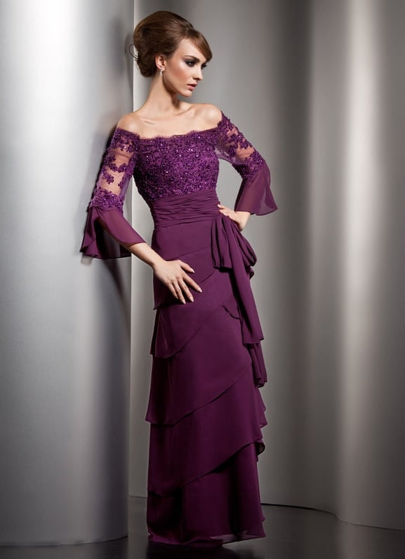 Robe Trapèze Sérénade Améthyste - gallery 1