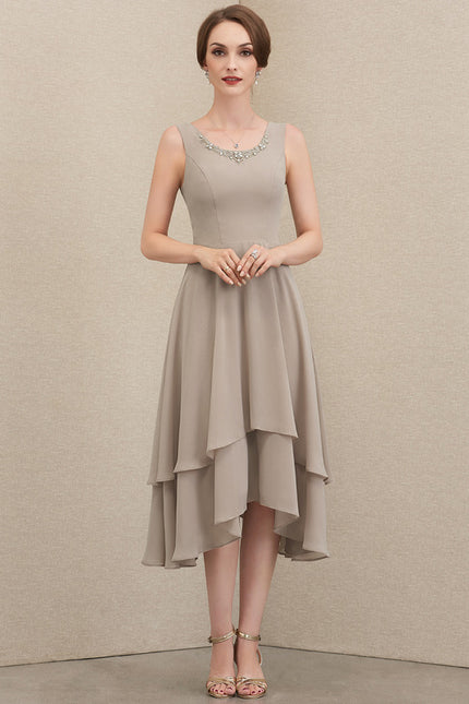 Robe Trapèze Élégance Acajou - gallery 4