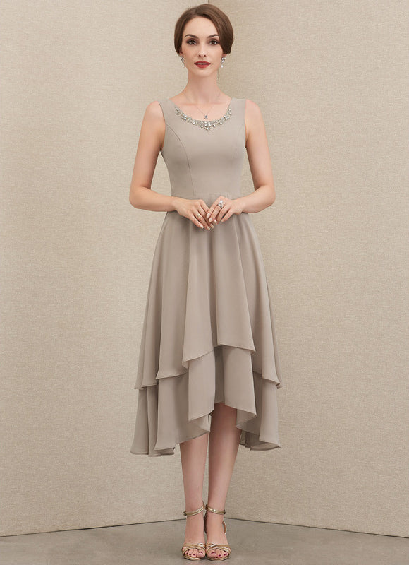 Robe Trapèze Élégance Acajou - gallery 4