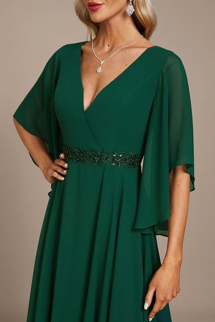 Robe Trapèze Émeraude Envolée - gallery 5