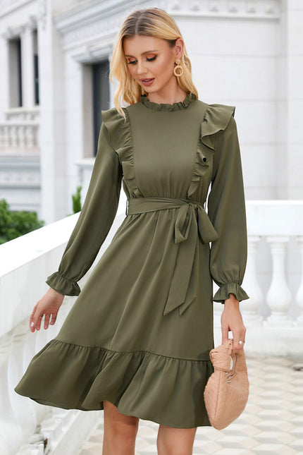 Robe Trapèze Olive Chic - gallery 2