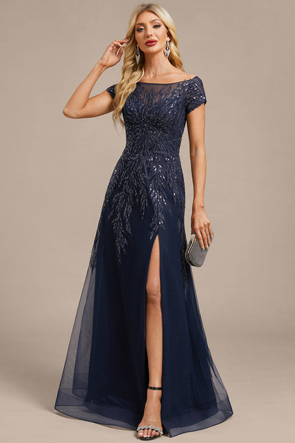 Robe Trapèze Éclat Marine - gallery 3