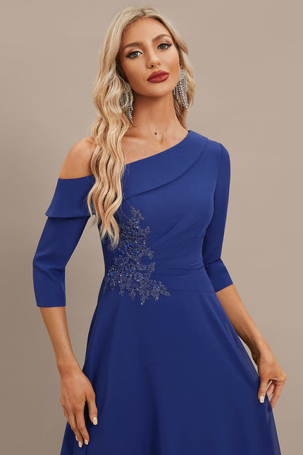 Robe Trapèze Saphir Flottant - gallery 2