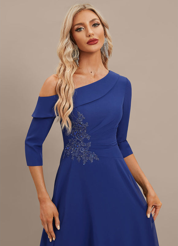 Robe Trapèze Saphir Flottant - gallery 2