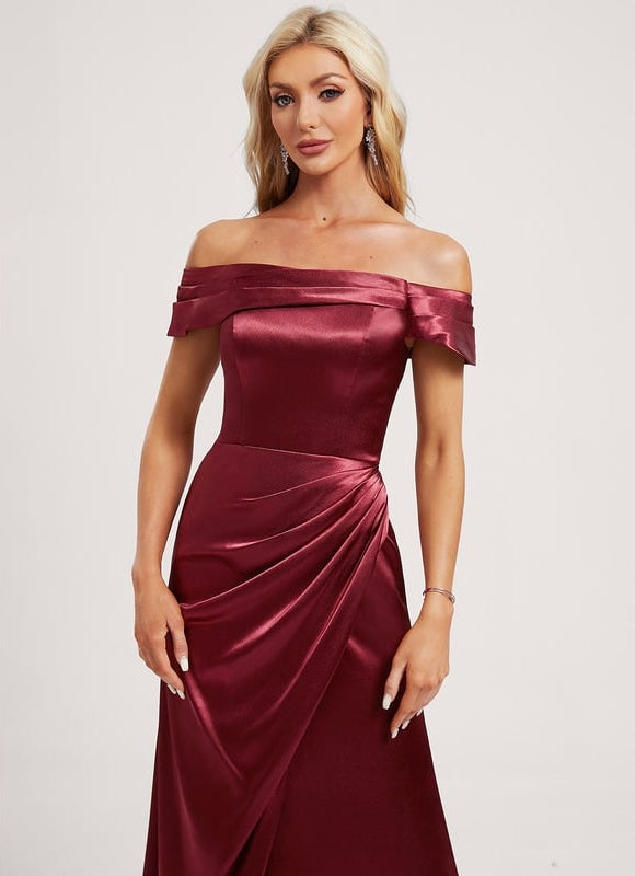Robe Trapeze Epaule Dénudée - gallery 3