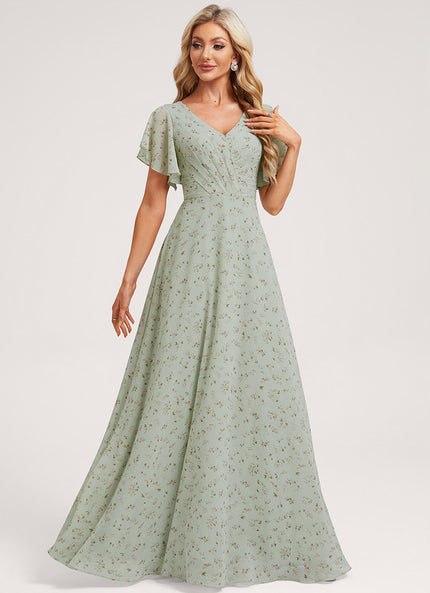 Robe Trapèze Mousseline Fendue