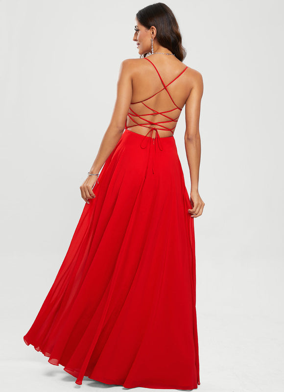Robe Trapèze Élégance Rubis - gallery 1