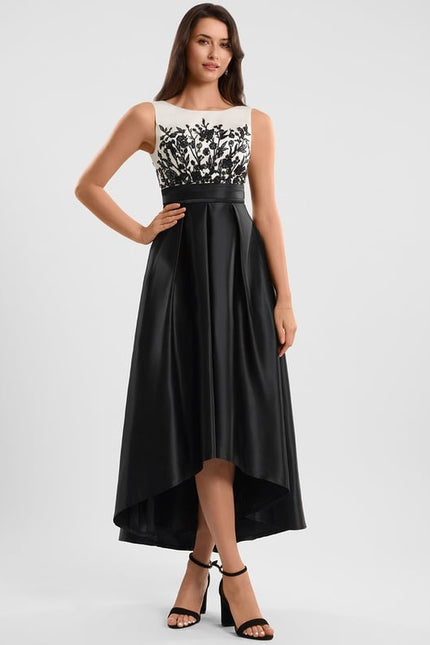 Robe Trapèze Satin Couture