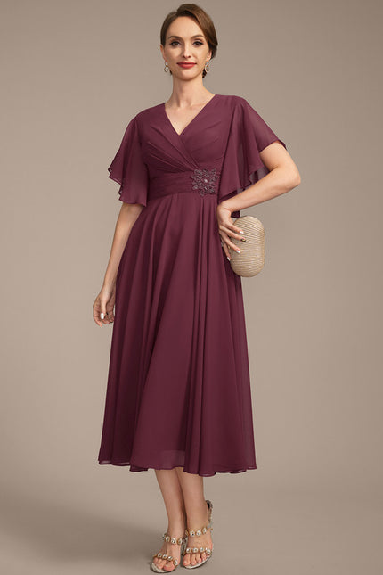 Robe Trapèze Éclat De Vague - gallery 3