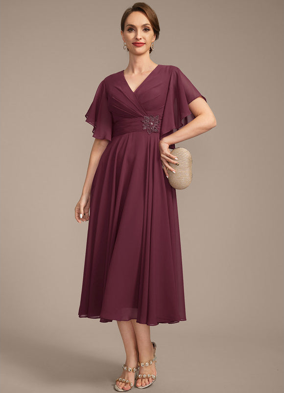 Robe Trapèze Éclat De Vague - gallery 3