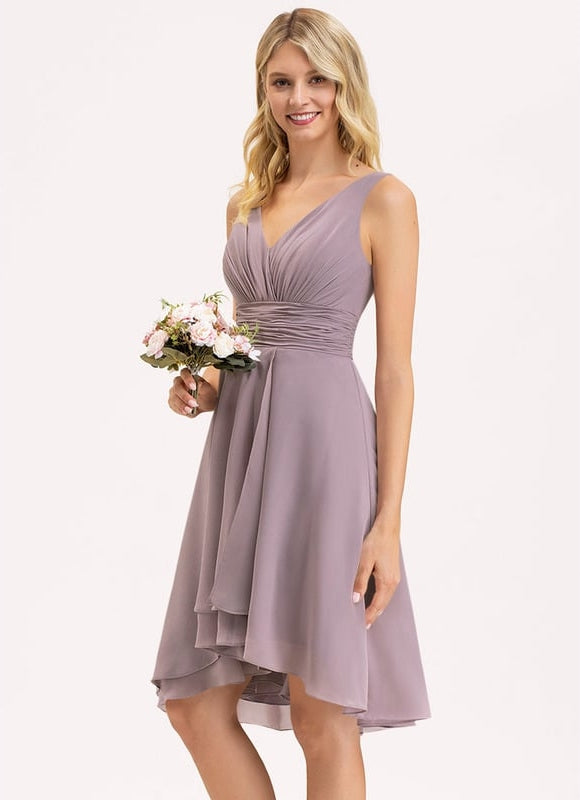 Robe Trapèze Fluide Asymétrique - gallery 2