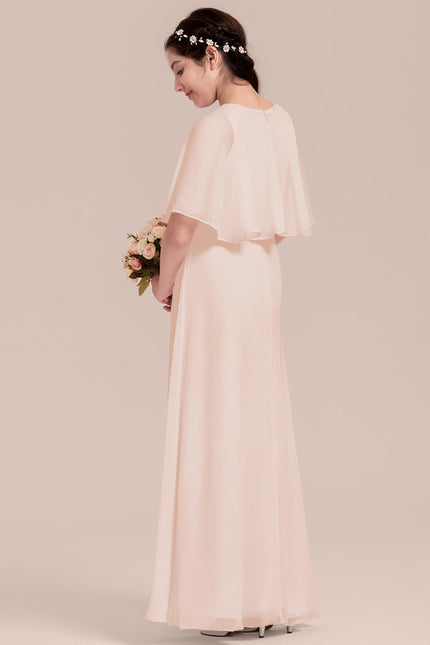 Robe Trapèze Bleu Doux Éclat - gallery 1