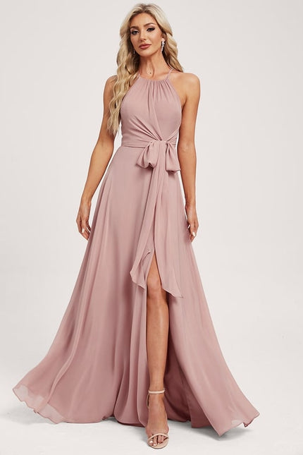 Robe Trapèze Rose Légère - gallery 2