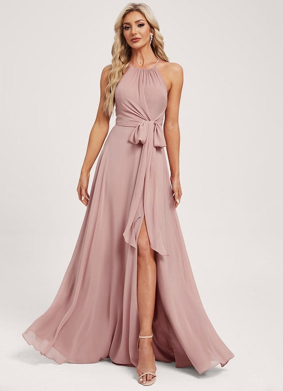 Robe Trapèze Rose Légère - gallery 2