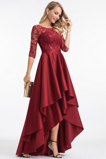 Robe Trapèze Rouge Opalescent