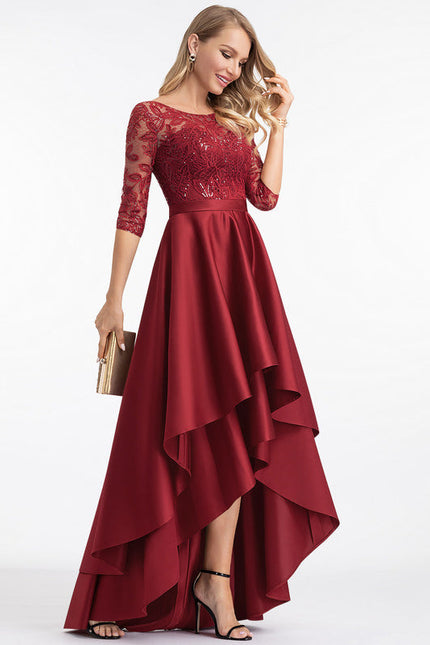 Robe Trapèze Rouge Opalescent