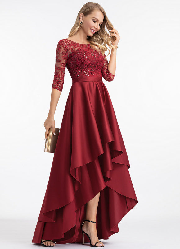 Robe Trapèze Rouge Opalescent