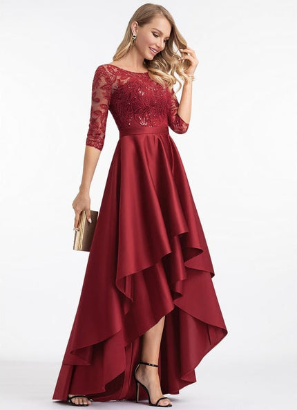 Robe Trapèze Rouge Étoilé