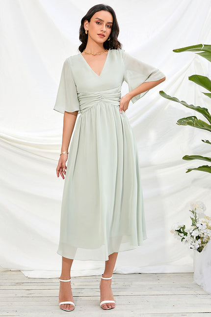 Robe Trapèze Chic Olivâtre - gallery 5