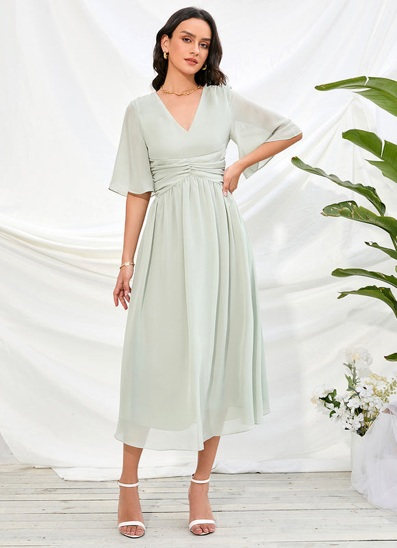 Robe Trapèze Chic Olivâtre - gallery 5