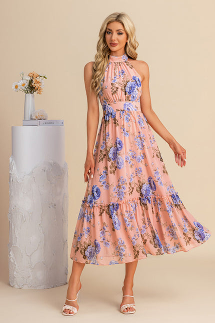 Robe Trapèze Fleurie Légère - gallery 9