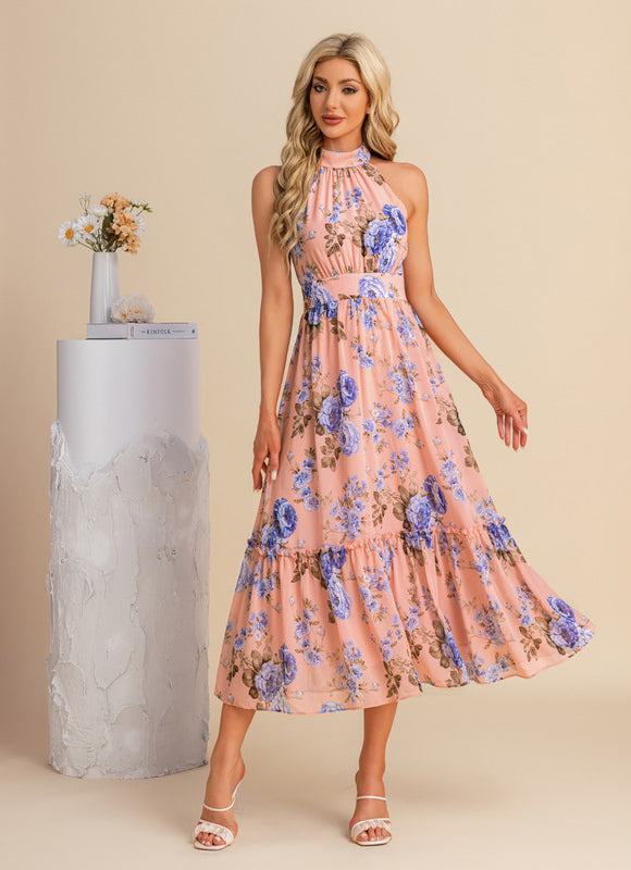 Robe Trapèze Fleurie Légère - gallery 9
