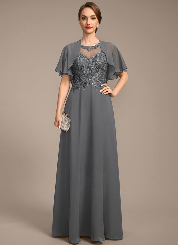 Robe Trapèze Longue Violetée - gallery 1