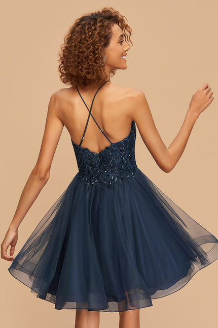 Robe Trapèze Éclat Tulle Cristal - gallery 2