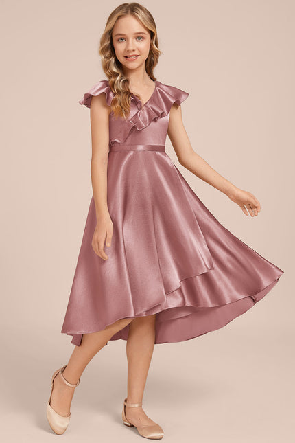 Robe Trapèze Satin Ciel - gallery 3
