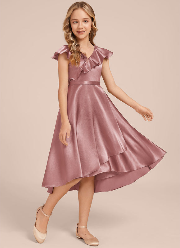 Robe Trapèze Satin Ciel - gallery 3