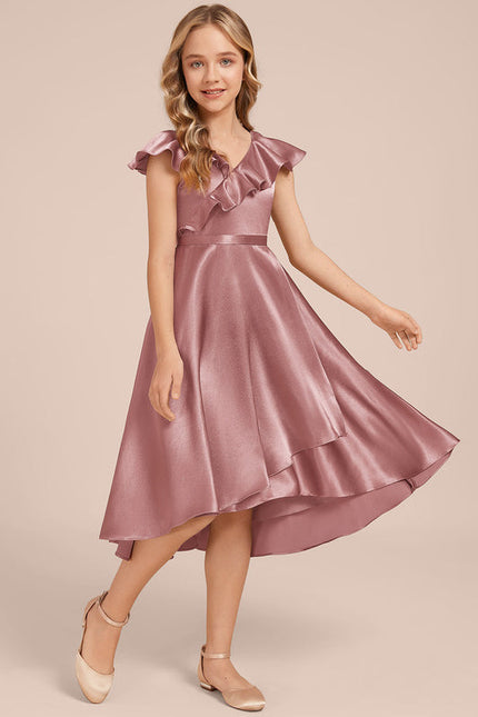 Robe Trapèze Satin Ciel - gallery 3