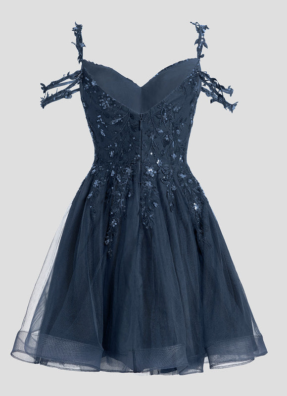 Robe Trapèze Nuit Étoilée Tulle - gallery 8