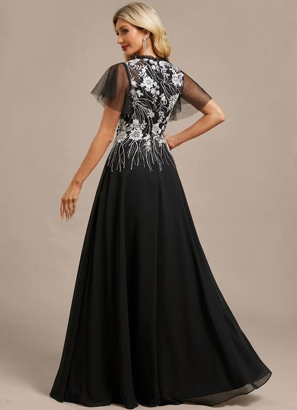 Robe Trapèze Nocturne Éclatante - gallery 5