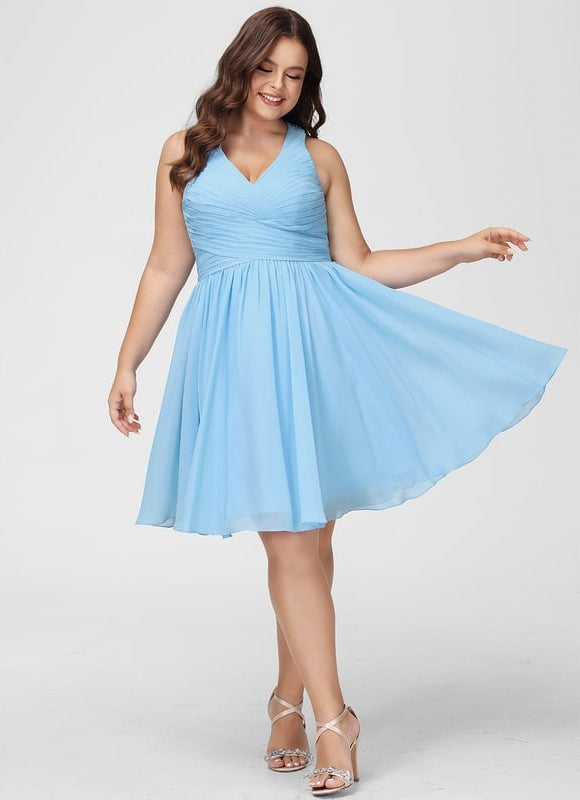 Robe Trapèze Vaporeuse Rubis - gallery 7