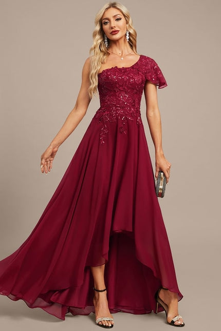 Robe Trapèze Rubis Élégante