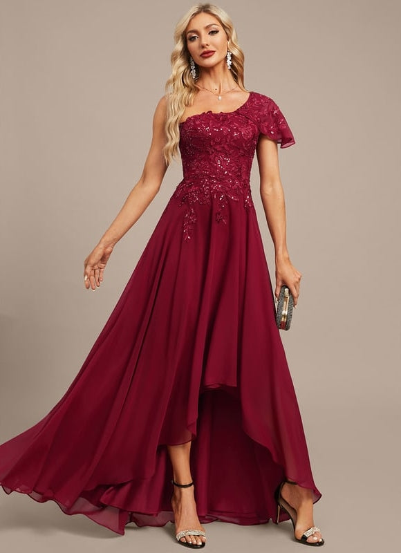 Robe Trapèze Rubis Élégante