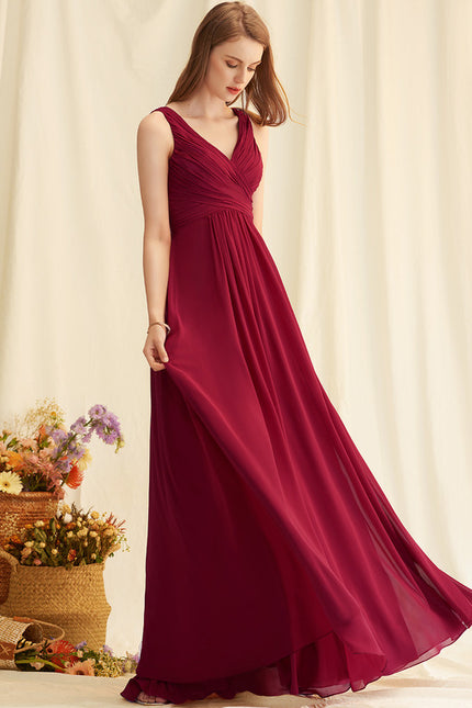 Robe Trapèze Bordeaux Élégance - gallery 2