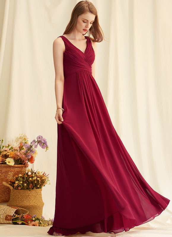 Robe Trapèze Bordeaux Élégance - gallery 2