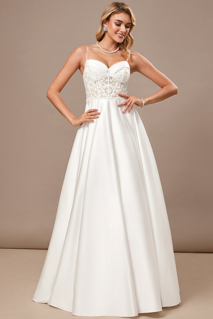 Robe Trapèze Satinée Pureté - gallery 3