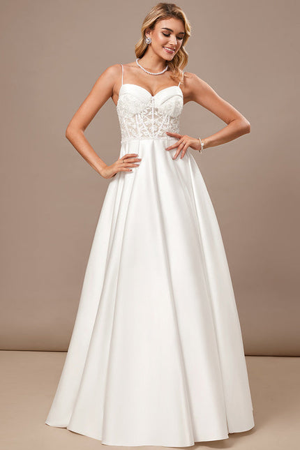 Robe Trapèze Satinée Pureté - gallery 3